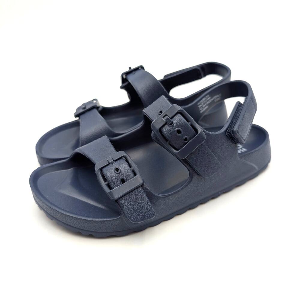 Harper Canyon Sage Open Toe Sandals Hook & Loop Kids' Navy Size US10 EU27